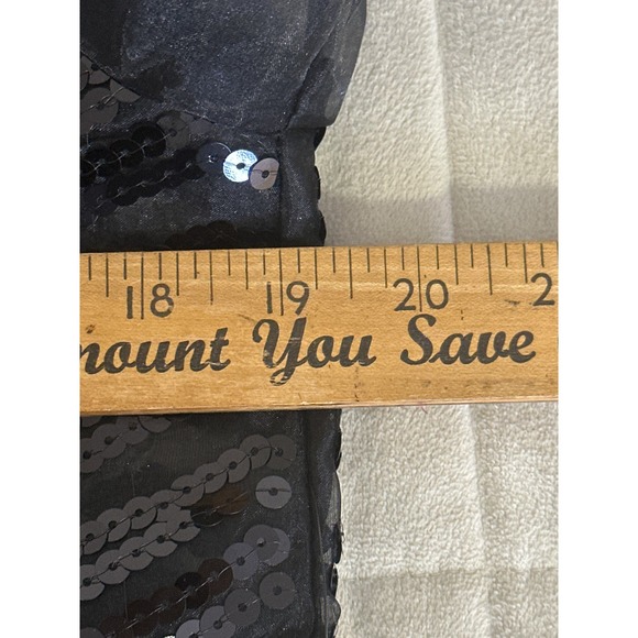 ModCloth Dress Women’s Small Sequin Sheer Black‎ - Picture 10 of 15